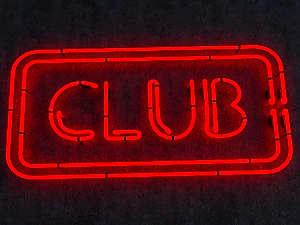 club neon sign 3D Model