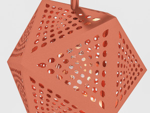bronze loft lamp set 3D 模型