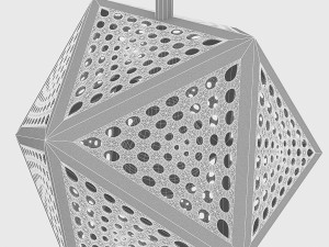 bronze loft lamp set 3D 模型