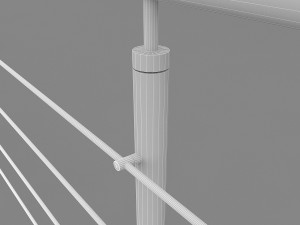 steel railing 3D Model
