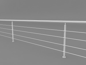 steel railing 3D Model