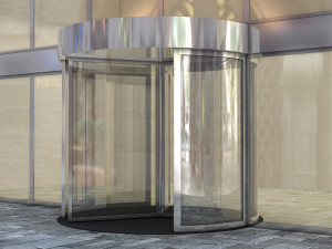 revolving door Modelo 3D