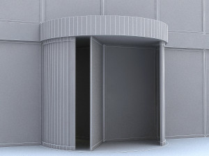 revolving door Modelo 3D