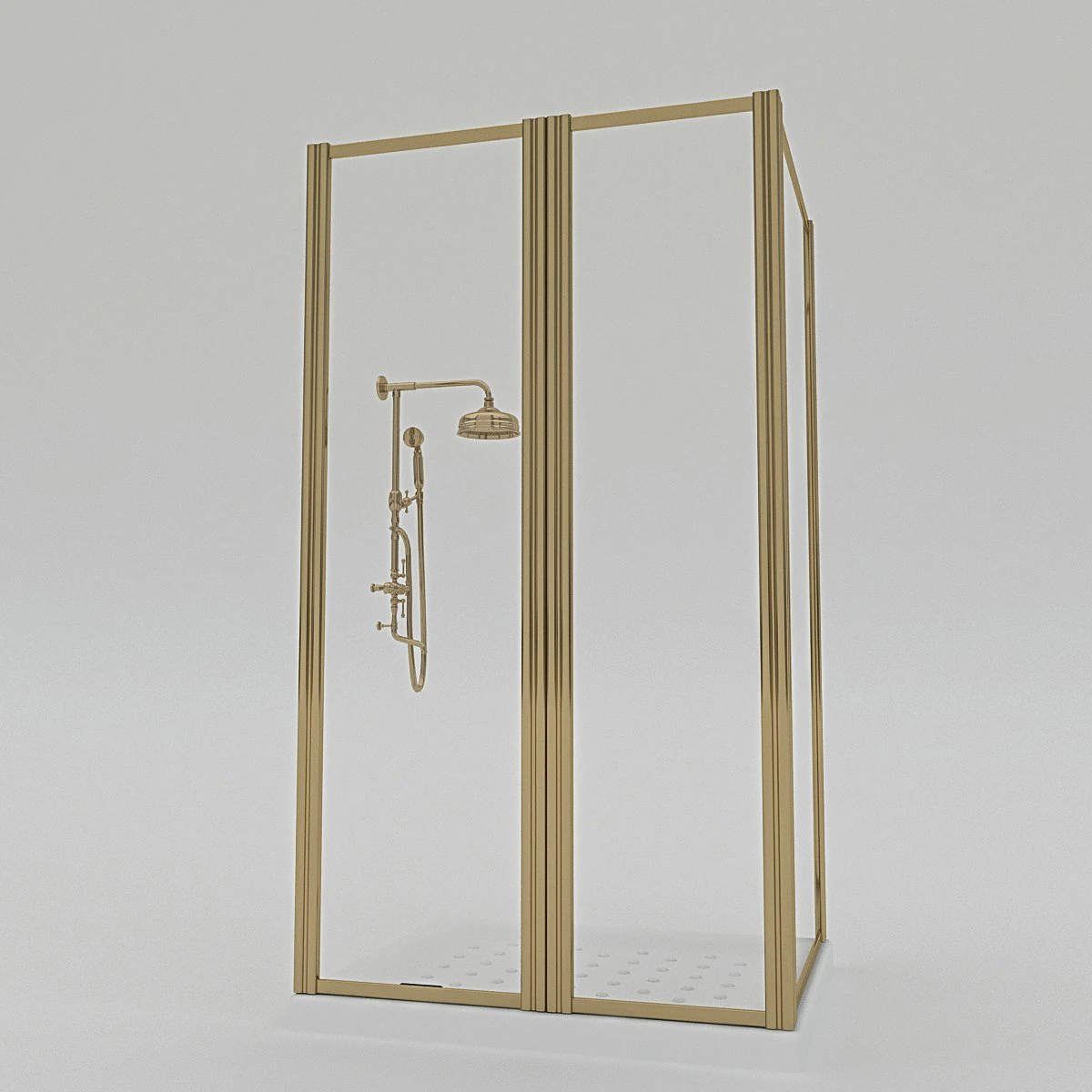 shower cabine 3D Model .c4d .max .obj .3ds .fbx .stl .blend