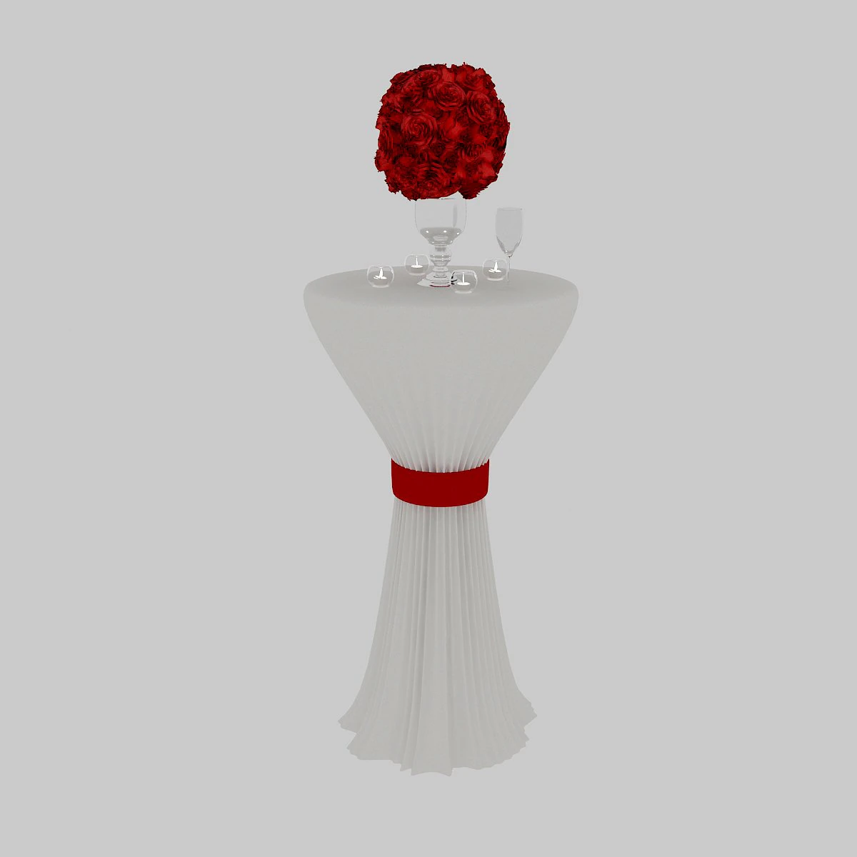 wedding table 3D Model .c4d .max .obj .3ds .fbx .stl .blend 