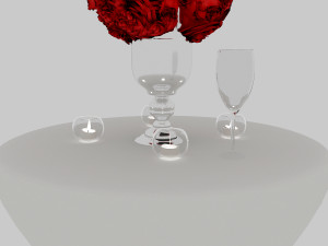 wedding table 3Dモデル