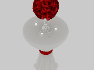 wedding table 3Dモデル