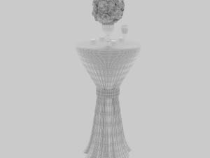 wedding table 3Dモデル