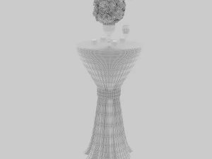wedding table 3D Model