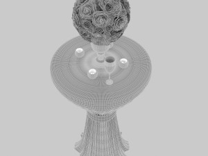 wedding table 3Dモデル