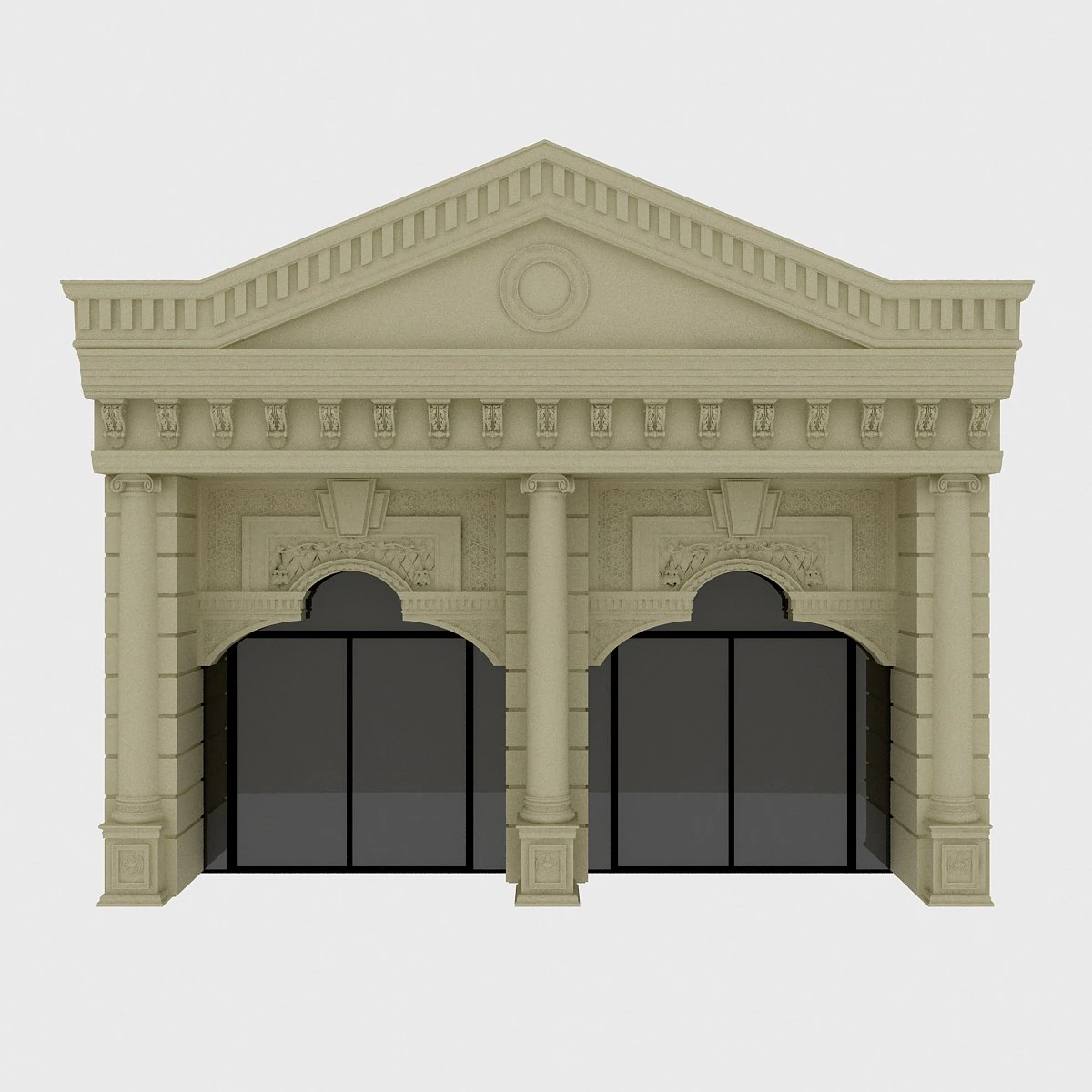 classic building 3D Model .c4d .max .obj .3ds .fbx .stl .blend 