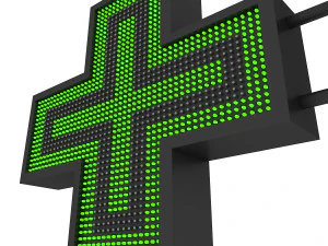 pharmacy sign 3D Model