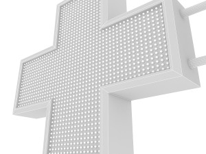 pharmacy sign Model 3D