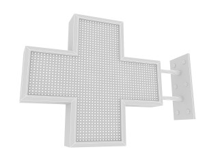 pharmacy sign Model 3D