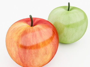 3d apple model 3D-Modell