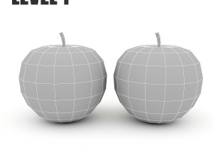 3d apple model 3D-Modell
