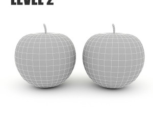 3d apple model 3D-Modell