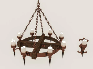 Plafoniera contemporanea 3d Modello 3D