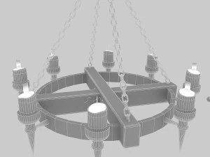 luz de techo contempor&aacute;nea 3d Modelo 3D