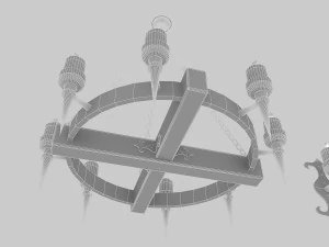 luz de techo contempor&aacute;nea 3d Modelo 3D