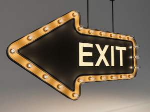 light bulb loft exit signage 3D 모델