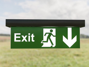 exit sign Model 3D