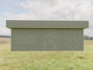 exit sign Model 3D
