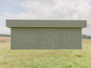 exit sign 3D Model