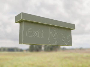 exit sign 3D Model