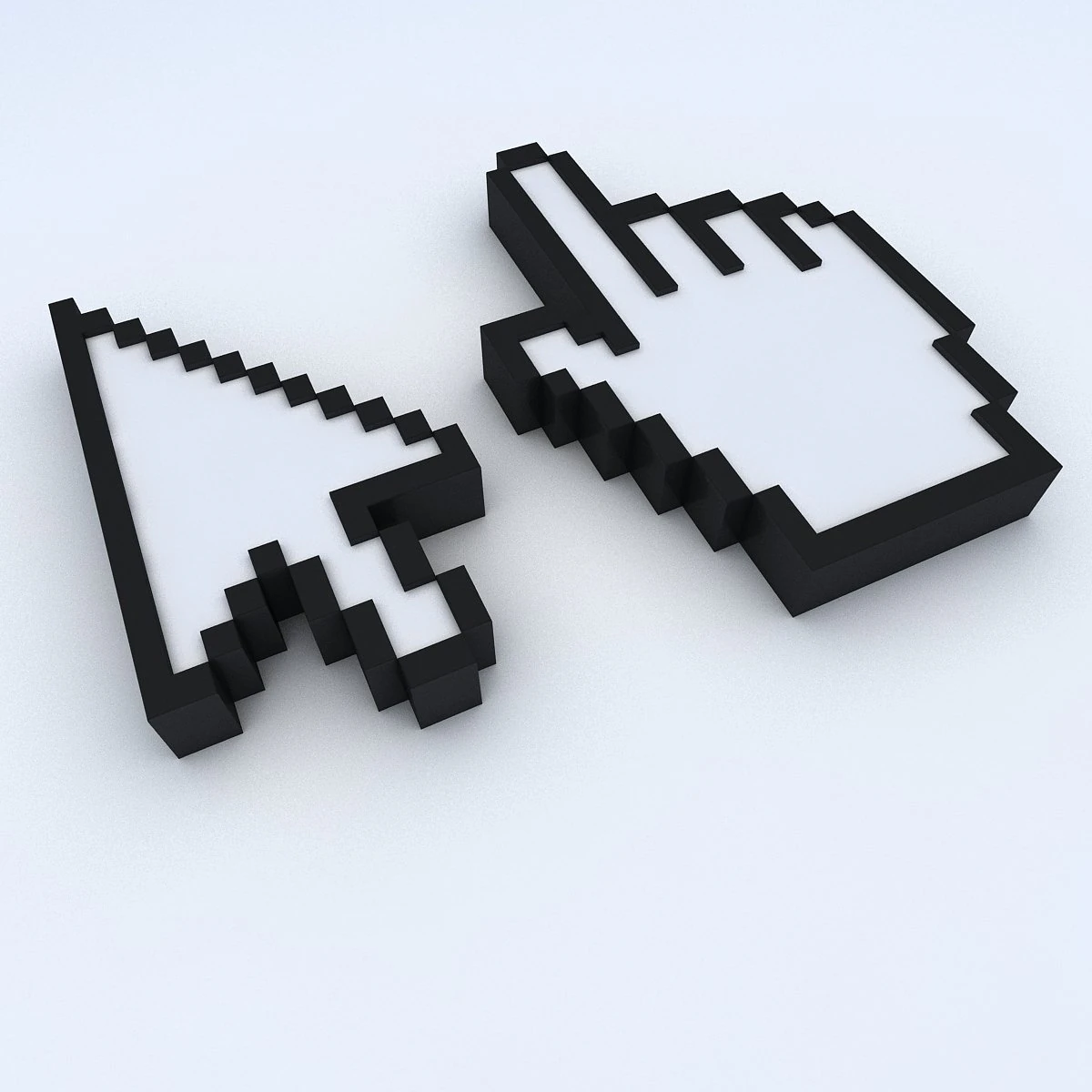 mouse icons 3D Model .c4d .max .obj .3ds .fbx .stl .blend 