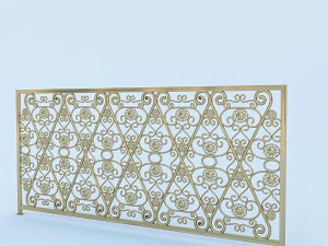 classical railling 3D Model