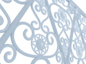 classical railling 3D Model