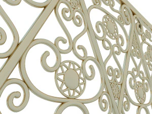 classical railling 3D Model