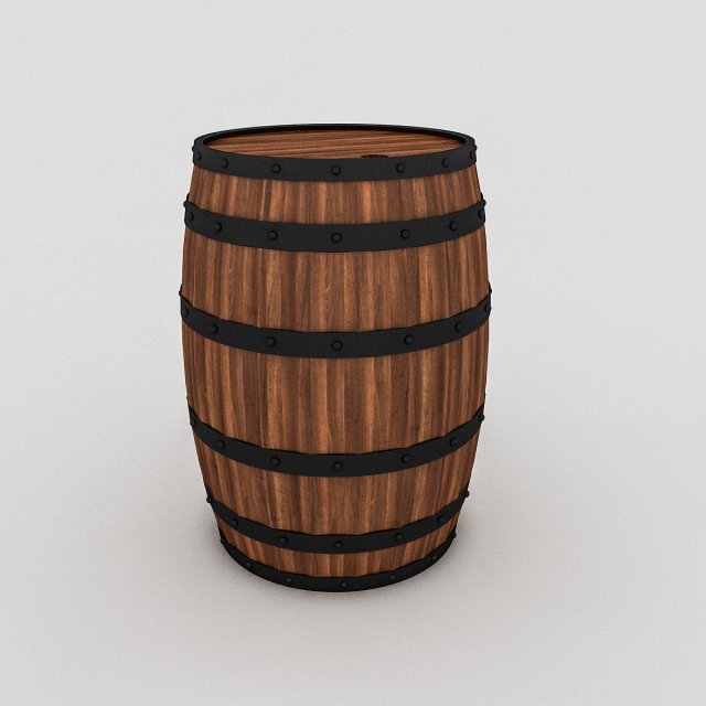 cask 3D Model .c4d .max .obj .3ds .fbx .stl .blend 