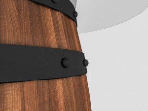 cask table bistro Modèle 3D