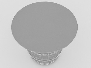 cask table bistro Modèle 3D