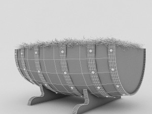 barrels and organic eggs 3D Модель