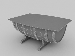 cask table 3D Model