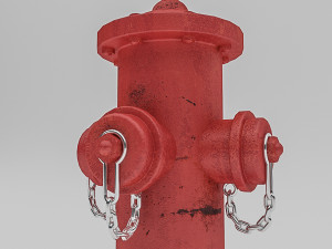 dirty fire hydrant Modello 3D