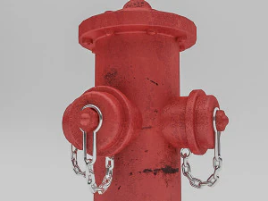 dirty fire hydrant 3D Model
