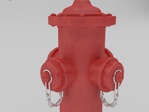 dirty fire hydrant Modello 3D