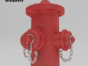 dirty fire hydrant Modello 3D