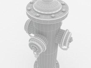 dirty fire hydrant Modello 3D