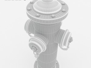 dirty fire hydrant Modello 3D