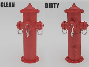 dirty fire hydrant 3D Model