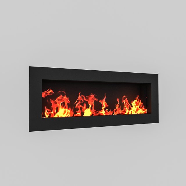 fireplace 02 Model 3D .c4d .max .obj .3ds .fbx .stl .blend 
