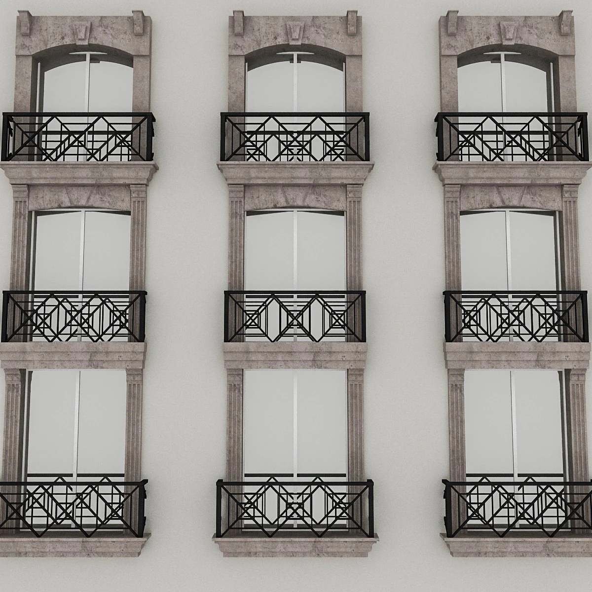 window frame 04 3D Model .c4d .max .obj .3ds .fbx .stl .blend 