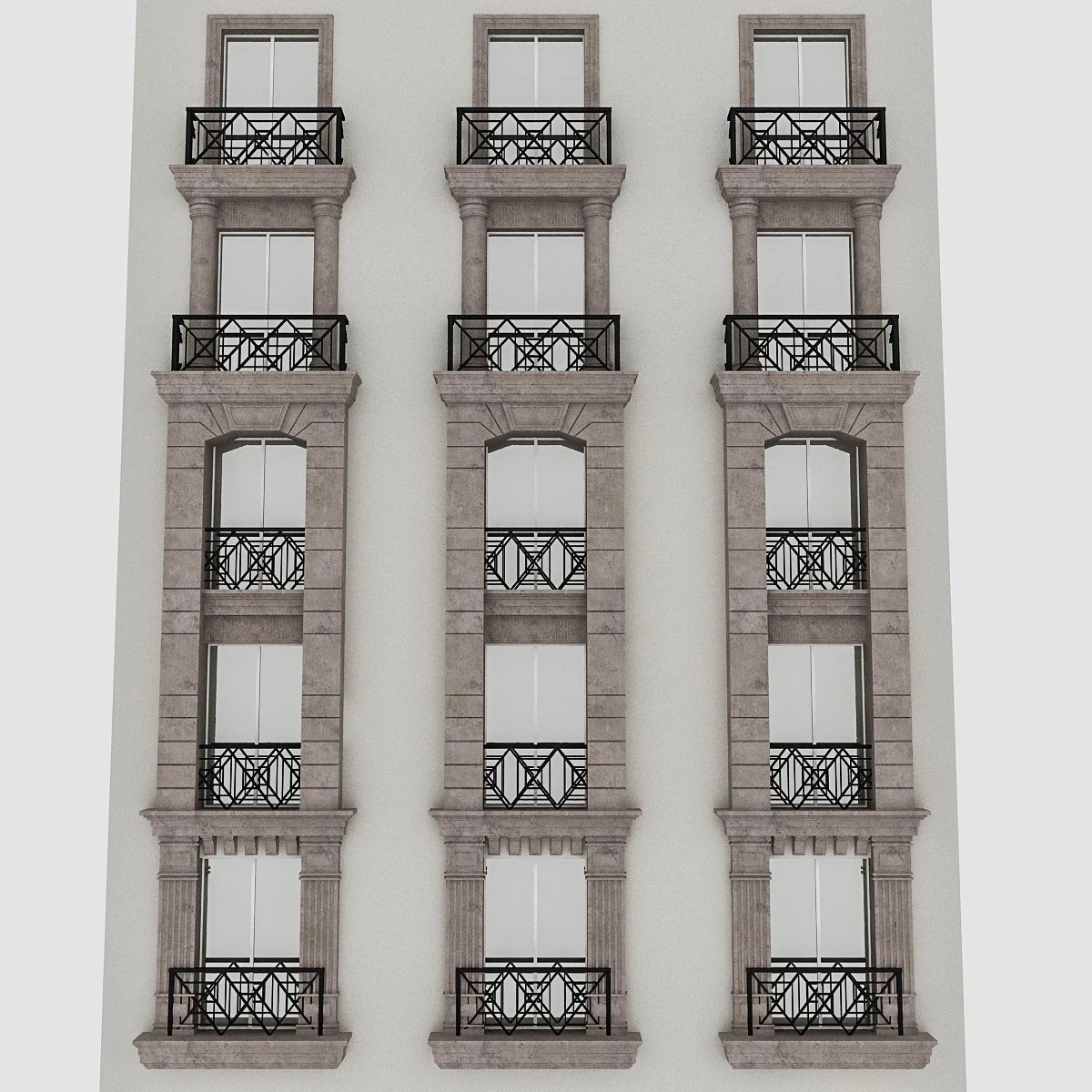 window frame 03 3D Model .c4d .max .obj .3ds .fbx .stl .blend 
