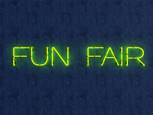 funfair neon sign 3Dモデル