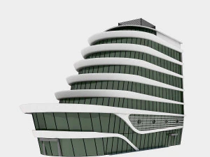 Plaza-Geb&auml;ude 3D Modell